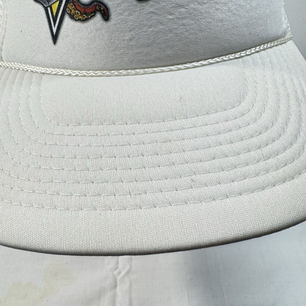Vintage Rockstar Energy Drink Trucker Mesh Snapback Hat White One Size Nissun - Picture 2 of 11